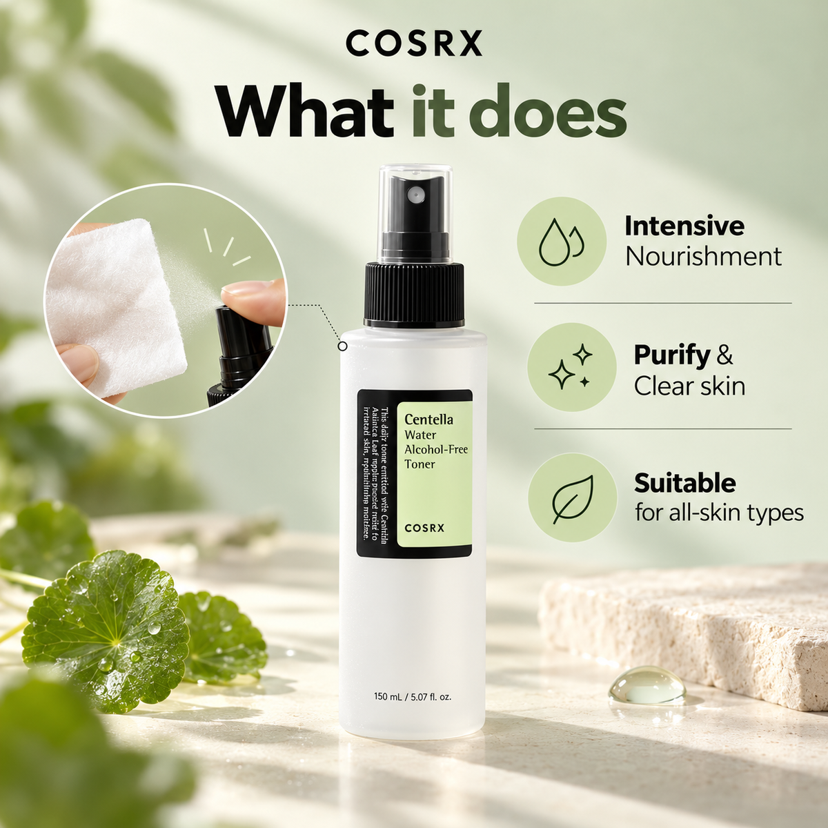 COSRX Centella Water Alcohol-Free Toner 150 ml