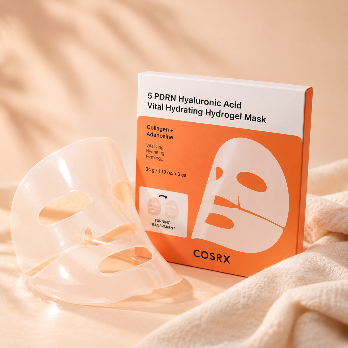 COSRX 5 PDRN Hyaluronic Acid Vital Hydrating Hydrogel Mask (3EA)