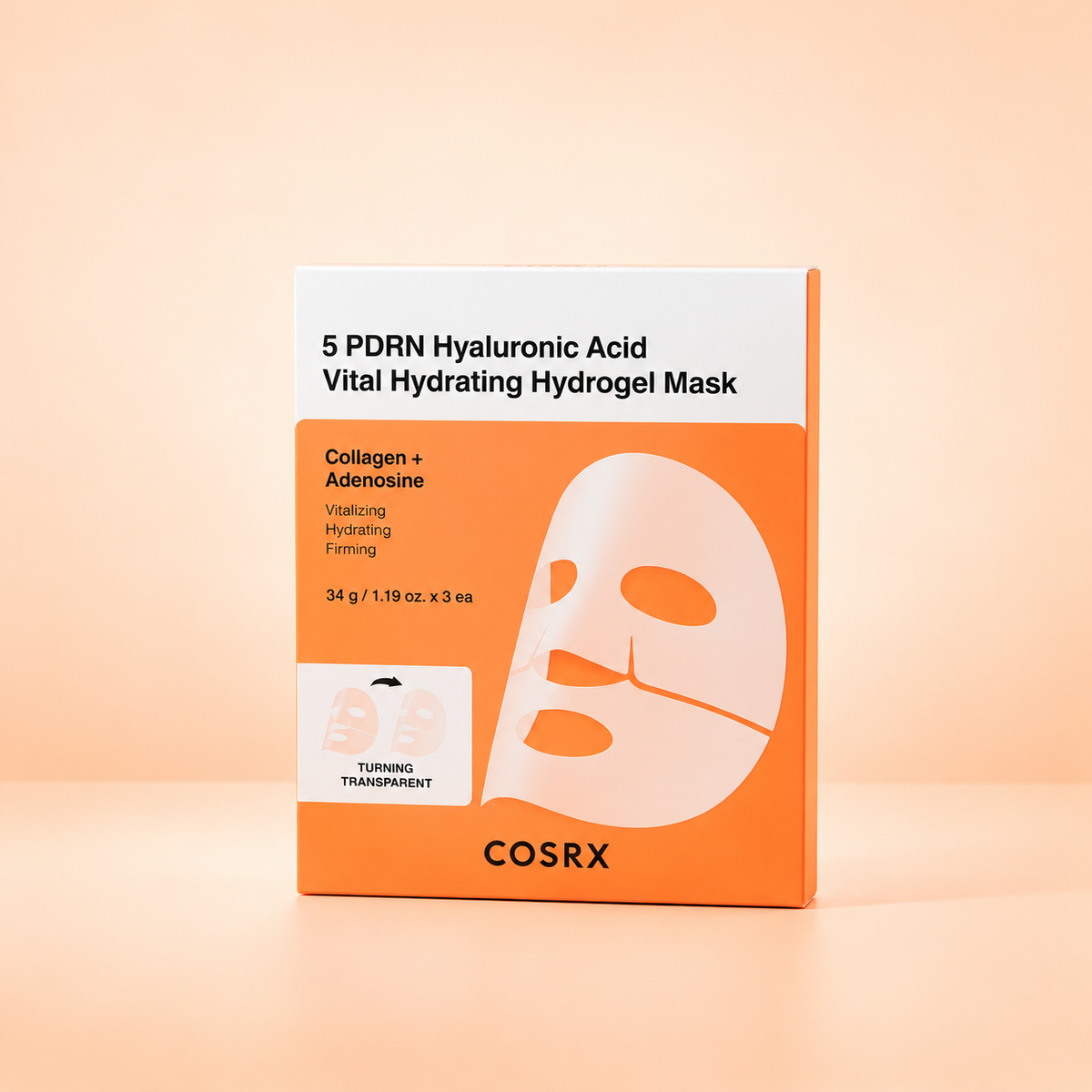 COSRX 5 PDRN Hyaluronic Acid Vital Hydrating Hydrogel Mask (3EA)