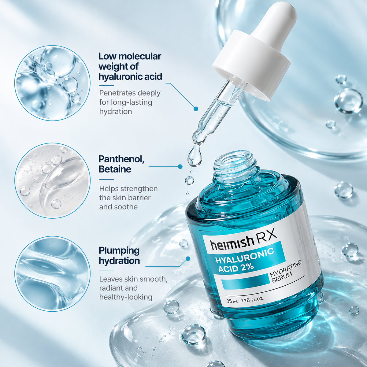 Heimish - RX Hyaluronic Acid 2% Hydrating Serum 35 ml