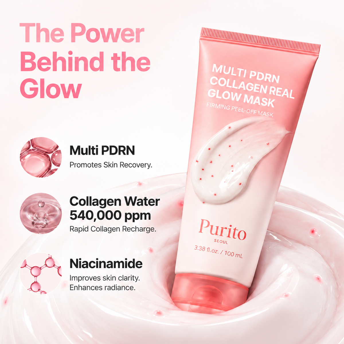 PURITO SEOUL Multi PDRN Collagen Real Glow Mask 100 ml