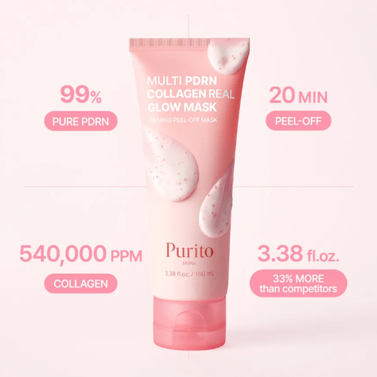 PURITO SEOUL Multi PDRN Collagen Real Glow Mask 100 ml